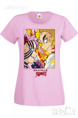 Дамска тениска Demon Slayer Rengoku VS Akaza,Анимация,игра,Празник,Повод., снимка 10 - Тениски - 38058329