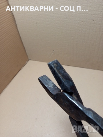 Стари Масивни Ръчно Ковани Ковашки Клещи., снимка 6 - Антикварни и старинни предмети - 51726170