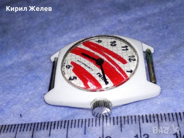 РУХЛА Стар НЕМСКИ ГДР РЯДЪК МОДЕЛ МЕХАНИЧЕН КОЛЕКЦИОНЕРСКИ ЧАСОВНИК РАБОТЕЩ 37128, снимка 7 - Антикварни и старинни предмети - 40196234