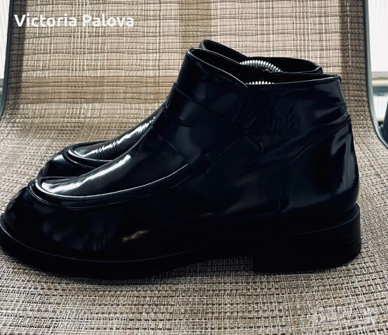 Елегантни кожени боти EMOZIONI  - италиански дизайн, снимка 4 - Дамски боти - 52879214