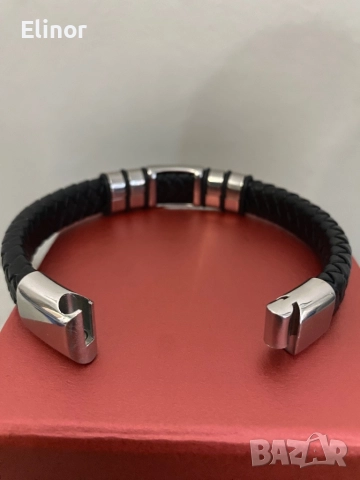 Мъжка кожена гривна, снимка 3 - Други - 51797371