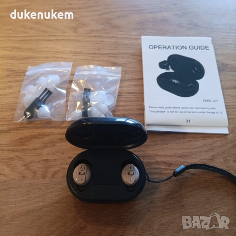 Акумулаторен слухов апарат, In-Ear, с кейс за зареждане, снимка 7 - Друга електроника - 53124462