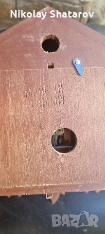 дървен немски часовник с кукувица , снимка 5 - Антикварни и старинни предмети - 52863676