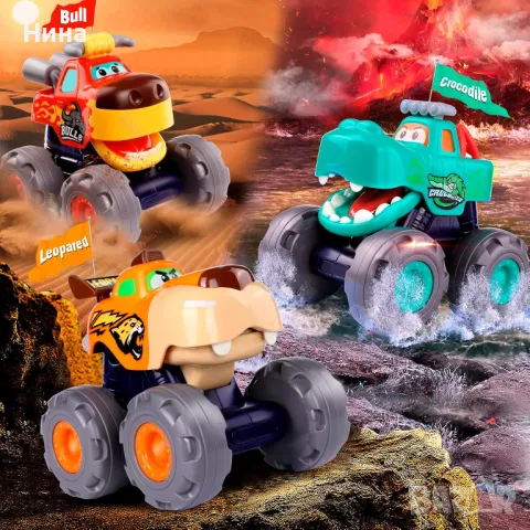 Забавен камион - чудовище Monster trucks 🔥 3 вида, снимка 10 - Коли, камиони, мотори, писти - 50009798