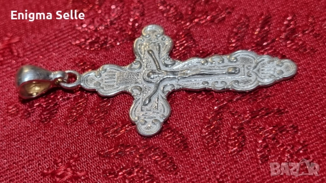 Сребърен кръст 925 , снимка 2 - Колиета, медальони, синджири - 52841938