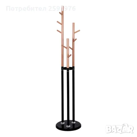 Подова закачалка Wyatt - 37x173cm - в черно, снимка 1