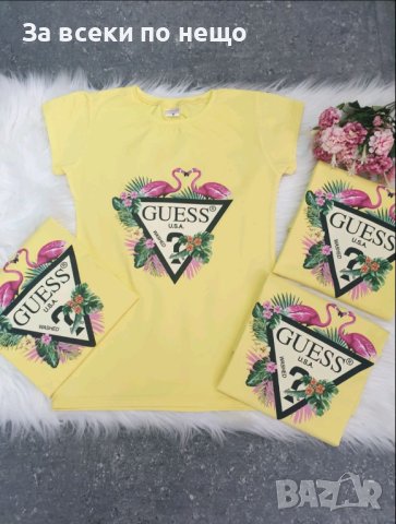Дамска тениска Guess 👚 Дамска блуза с къс ръкав Гес - Различни цветове, снимка 3 - Тениски - 43695273