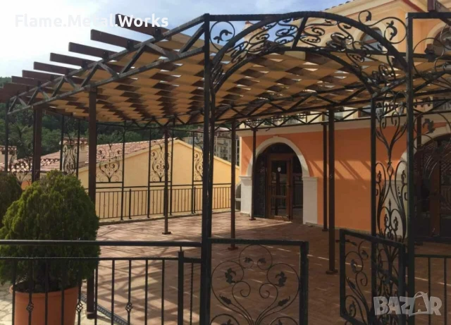 
Изработка & монтаж на метални конструкции – огради, парапети, тенти, перголи, стълбища, халета, снимка 1