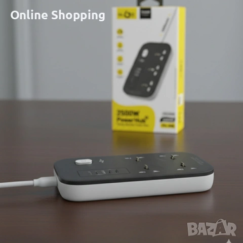 Разклонител KL GO PS-300 2500W с USB зареждане и защита за безопасност и комфорт в дома и офиса, снимка 4 - Друга електроника - 53382796