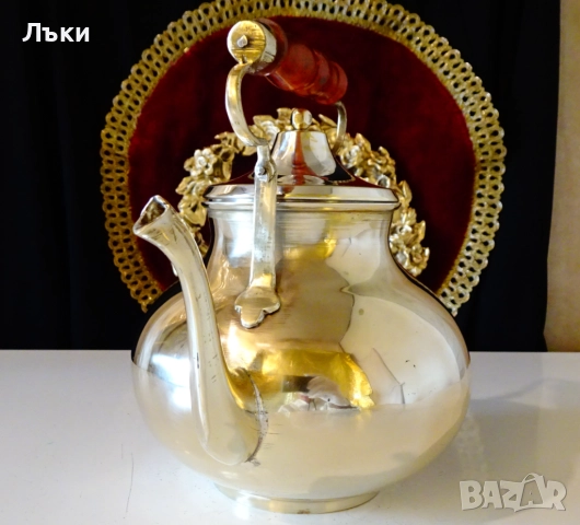 Викториански бронзов чайник,кана. , снимка 5 - Антикварни и старинни предмети - 52860485