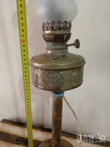 Стара настолна лампа, снимка 6 - Настолни лампи - 49894519
