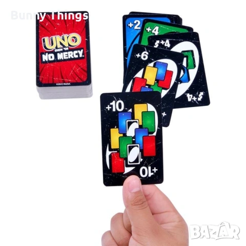 Настолна игра “Uno No Mercy“ - “Mattel“, снимка 5 - Игри и пъзели - 53410267