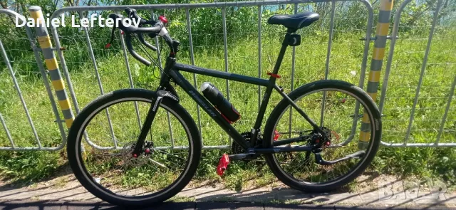 Шосейка/Gravel с рамка от MTB и пружинна вилка Suntour Swing, снимка 1