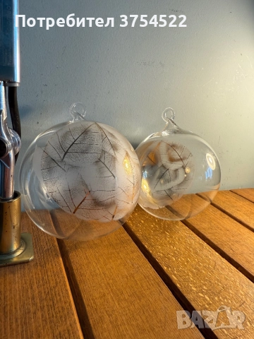 Стъклени топки за елха