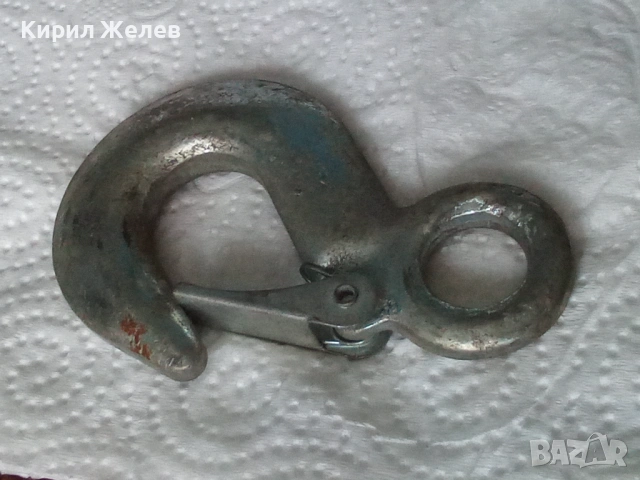 Метална кука с предпазител 34348, снимка 3 - Антикварни и старинни предмети - 53503517