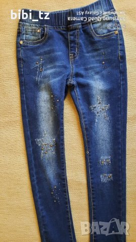 Дънки за малка госпожица , снимка 4 - Детски панталони и дънки - 32837583