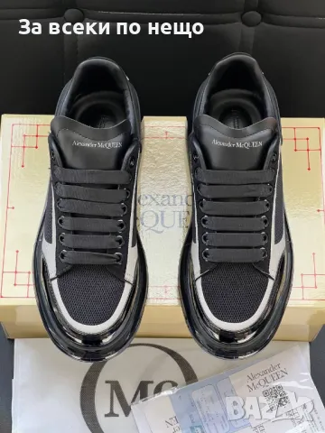 Alexander McQueen Мъжки Черни Маратонки👟Мъжки Спортни Обувки В Черен Цвят Код E225, снимка 3 - Маратонки - 50411648