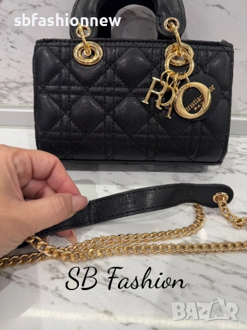 Dior черна чанта, снимка 5 - Чанти - 53273764