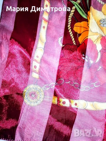 Красив шал с цветя 100/95, снимка 6 - Шалове - 37339095