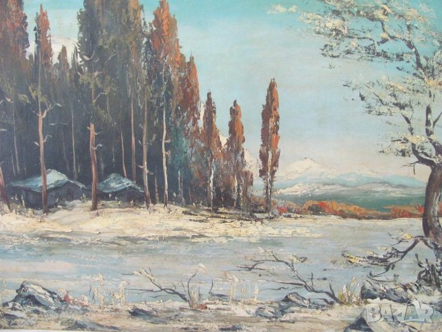 Картина Масло Картон Ганчо Чолаков, снимка 8 - Картини - 43182332