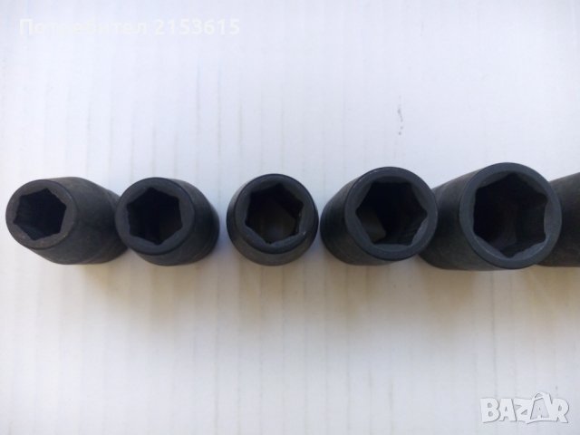 Mac Tools 8 броя 1/2 качествени черни ударни 6 стенни къси камъни вложки, снимка 4 - Гедорета - 43588058