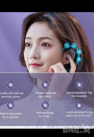Безжични слушалки Bluetooth-Touch , снимка 4 - Безжични слушалки - 39899758