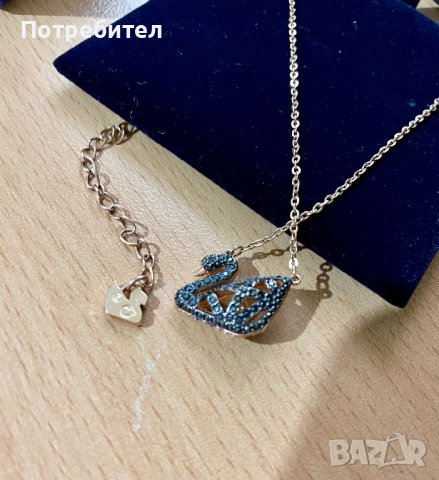 Колие Swarovski Facet Swan, снимка 4 - Колиета, медальони, синджири - 43243999