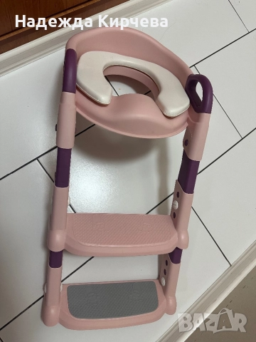 Седалка за тоалетна чиния със стълба, снимка 1