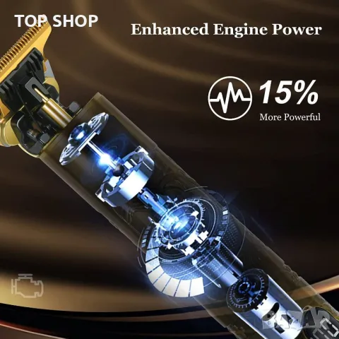 професионална машинка за подстригване, USB акумулаторен LCD екран, снимка 7 - Тримери - 48473309