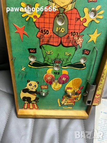 Стара руска играчка флипер ЦИРК, снимка 14 - Антикварни и старинни предмети - 52200871