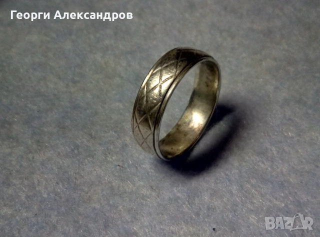 Стилно орнаментиран СРЕБЪРЕН ПРЪСТЕН Тип ХАЛКА Сребро 925 Унисекс АРТ Модел, снимка 2 - Пръстени - 52689020