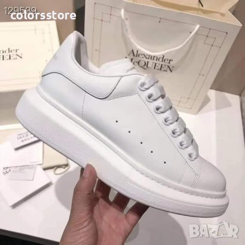 Бели кецове  Alexander McQueen , снимка 4 - Кецове - 30965468