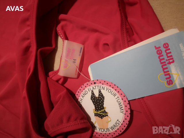 Нов цял бански Waikiki 44 размер винено червен, снимка 4 - Бански костюми - 36685366