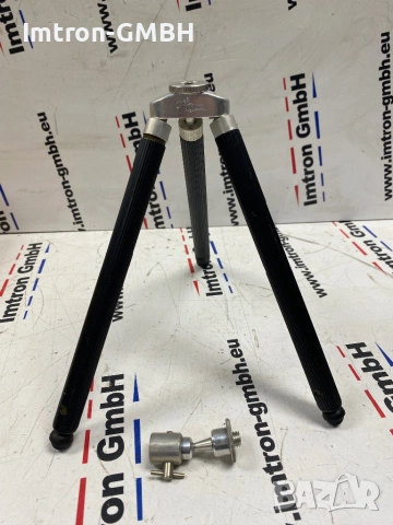 Месингов фото статив за камера ILM Labor INES 1/4" + 3/8" с оригинален кожен калъф"