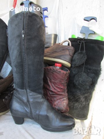 дамски ботуши 39 - 40,Think® original,100% eстествен велур + естествена кожа,GOGOMOTO.BAZAR.BG®, снимка 5 - Дамски ботуши - 35639086
