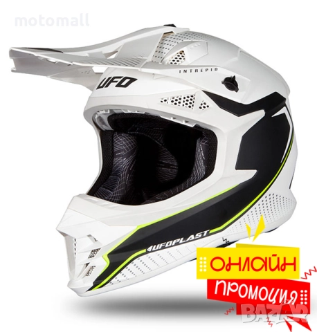 НОВО! UFO мотокрос каска сертификат 22.06 Intrepid 2026г. Супер цена, снимка 7 - Аксесоари и консумативи - 52257268
