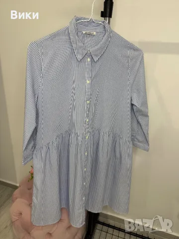 Рокля тип риза подходяща за S-M, снимка 6 - Рокли - 48488099