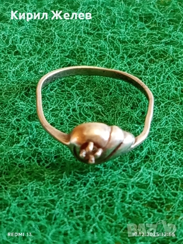Винтидж сребърен пръстен майсторска изработка 49973