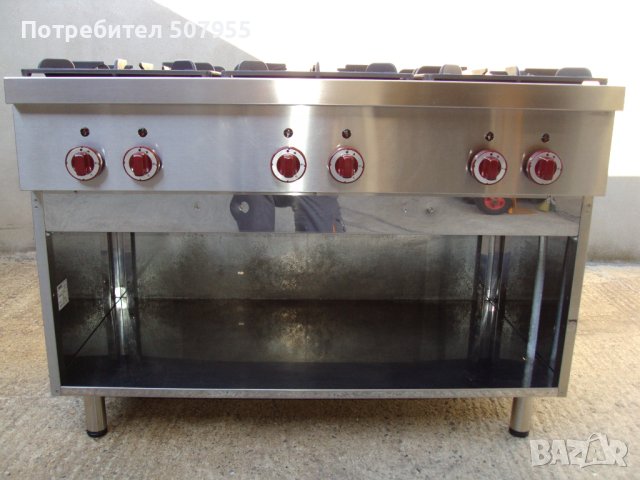 Професионален, италиански, газов котлон на база LINCAR - 6 горелки, снимка 4 - Обзавеждане на кухня - 43593046