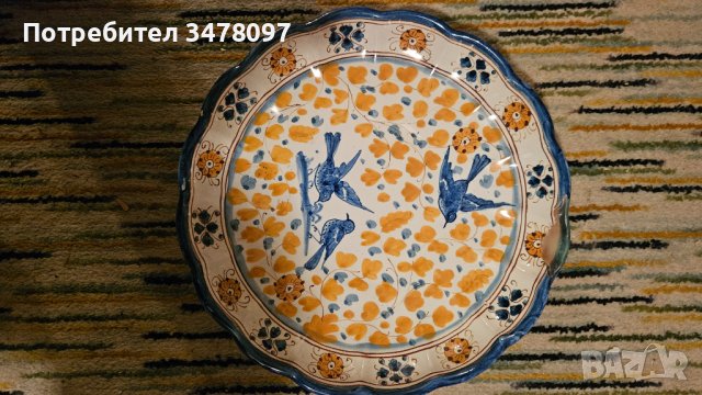 декоративна чиния Grazia Deruta Италия чиния Grazia Deruta Италия, снимка 6 - Декорация за дома - 43690140