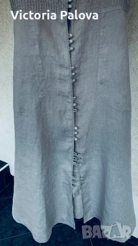 Нова дизайнерска рокля  GUDRUN SJÖDÉN лен, Швеция, снимка 13 - Рокли - 50984632