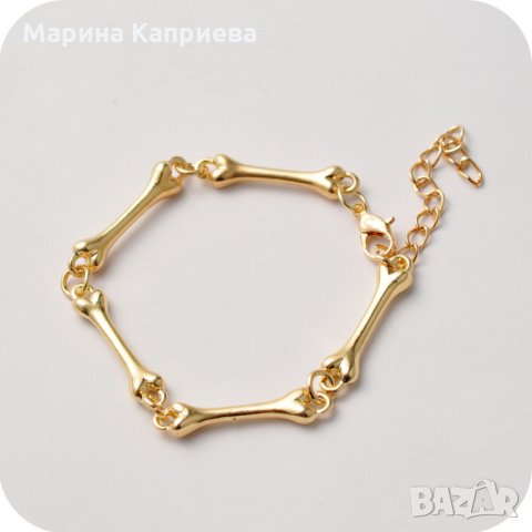 Гривна "Bones" В наличност два цвята. /В-15/, снимка 2 - Гривни - 28361737