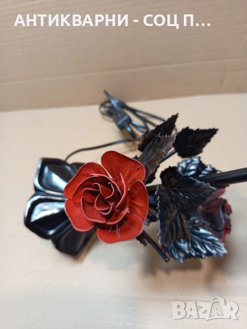 Стара Метална Декоративна Настолна Лампа. Номер 617., снимка 7 - Антикварни и старинни предмети - 53250219