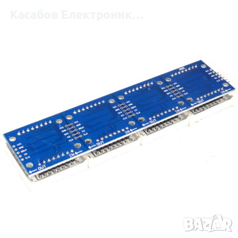 Матрица MATRIX LED дисплей 8x32 256 светодиода + MAX7219 драйвер и кабели, снимка 2 - Друга електроника - 43533081