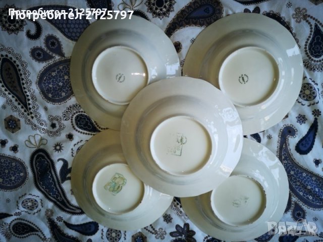 НРБ Порцеланови чинии Изида Izida, снимка 8 - Чинии - 43367659