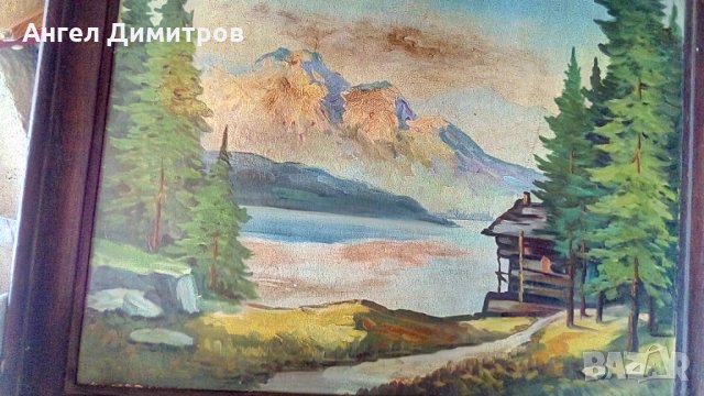 Стара маслена картина, снимка 5 - Картини - 32452061