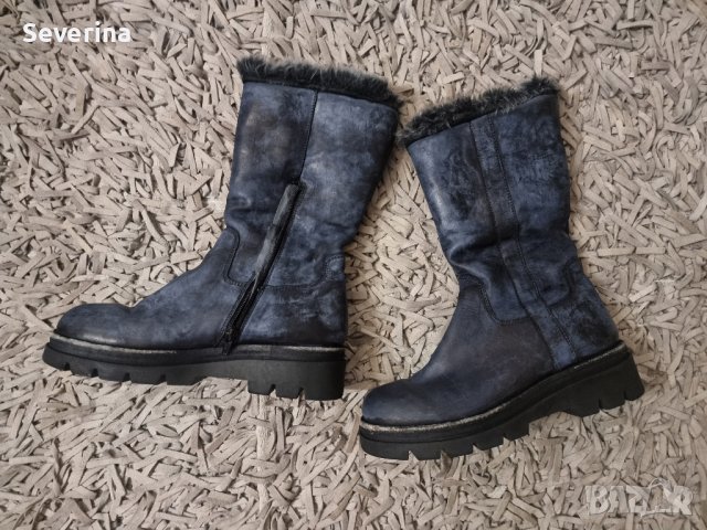  *Manas*Естествена кожа зимни ботуши 38, снимка 2 - Дамски ботуши - 43723959