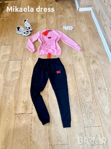 Разкошен сет за всекидневна употреба от Hugo Boss в розов цвят.СМ и Л размер, снимка 5 - Спортни екипи - 51994237