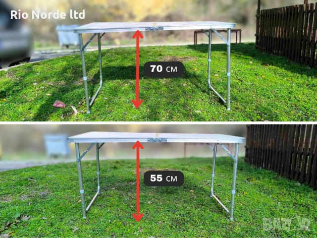 Маса сгъваема 120 х 60 НОВИ, снимка 5 - Къмпинг мебели - 53472777