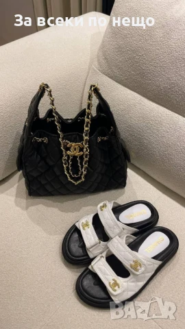 Chanel Дамски Чехли Шанел - Налични Различни Цветове Код E711, снимка 7 - Чехли - 51242465